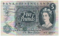 Bank Of England 5 Pound Notes To 1979 5 Pounds, from 1967